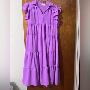 Umgee tier ruffled dress